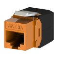 50U Gold-plated Unshielded RJ45 Cat6a Toolless Keystone Jack Component Level Compliant